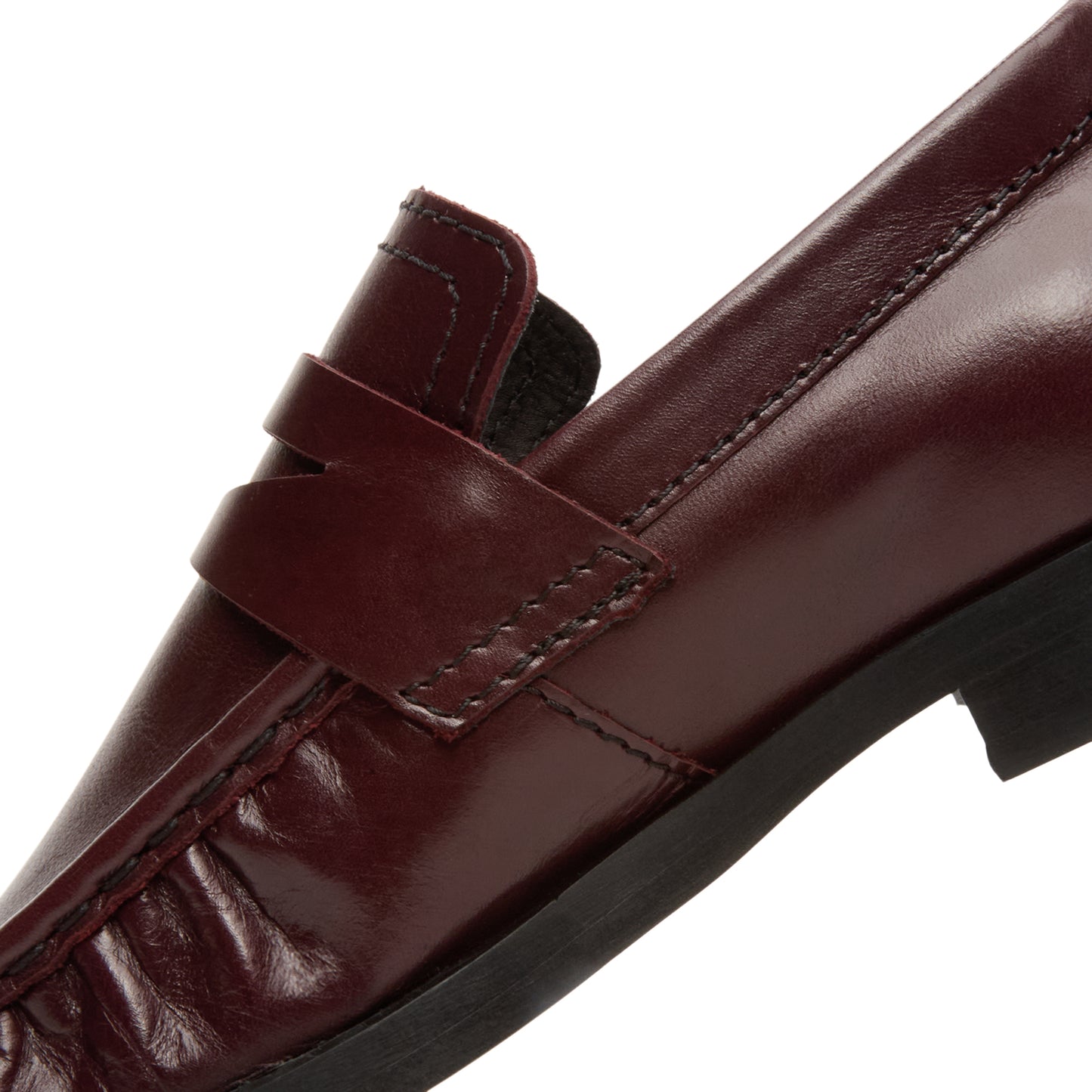 Miista Zita Burgundy Moccasin Loafers (Burgundy)