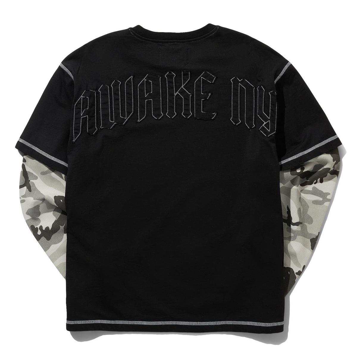 AWAKE Skyline Waffle LS Shirt (Black)