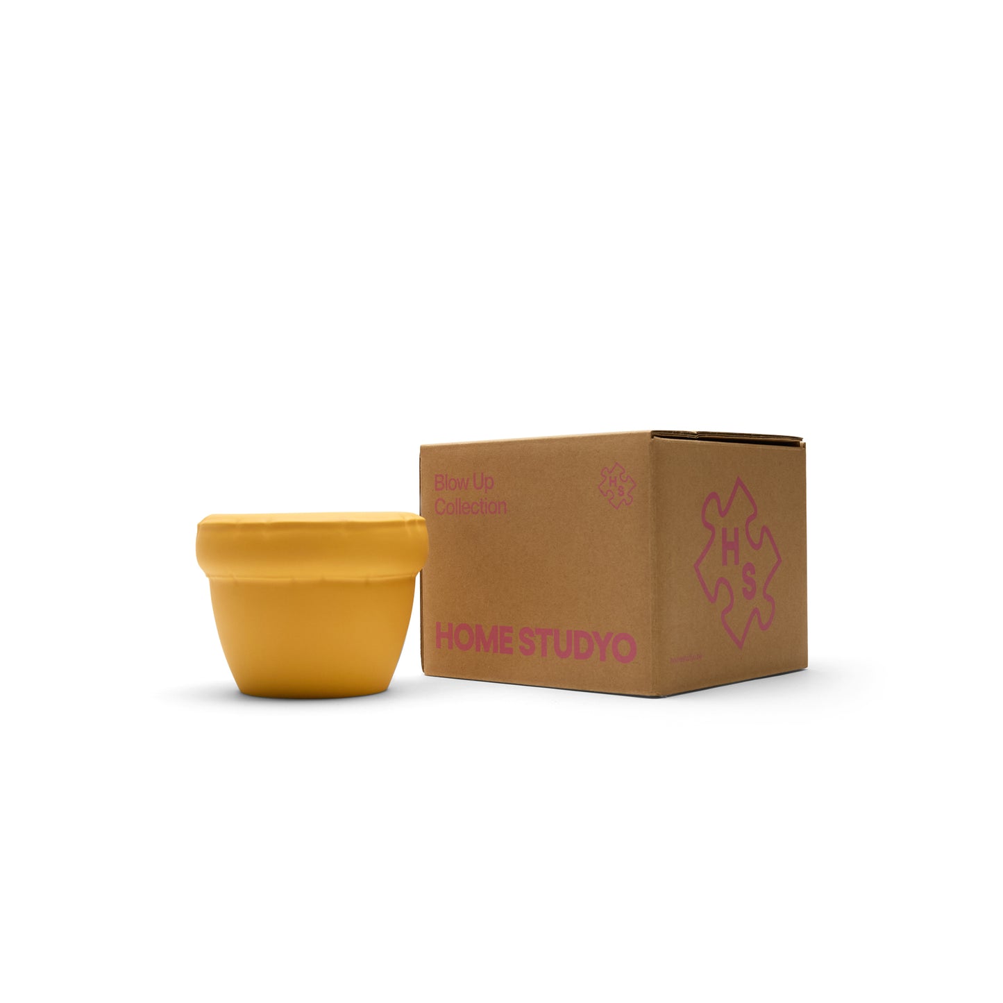 Home Studyo Small Planter 'LOUIS' Matte (Yolk)