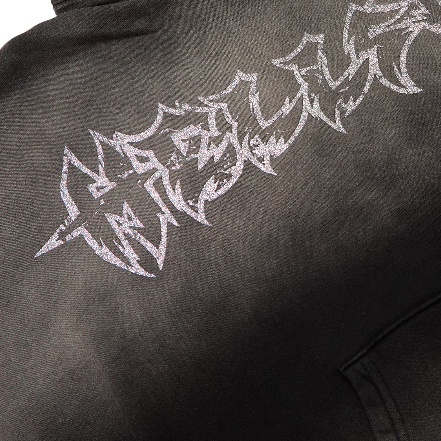 Hellstar Stars Shine Graffiti Hoodie (Black)