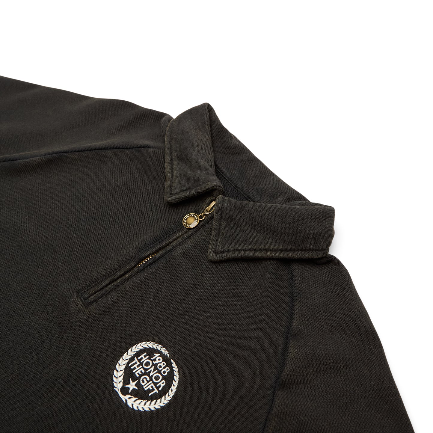 Honor The Gift Vintage Terry Quarter Zip (Vintage Black)