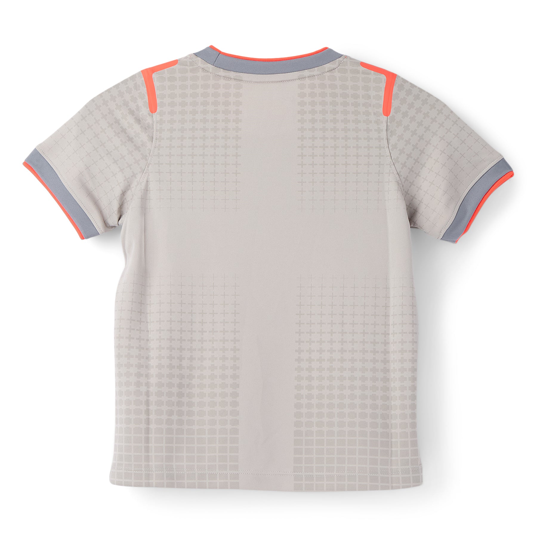 Nike x England x Palace Kids' Short-Sleeve Soccer Top (Pewter Grey/Bright Crimson)