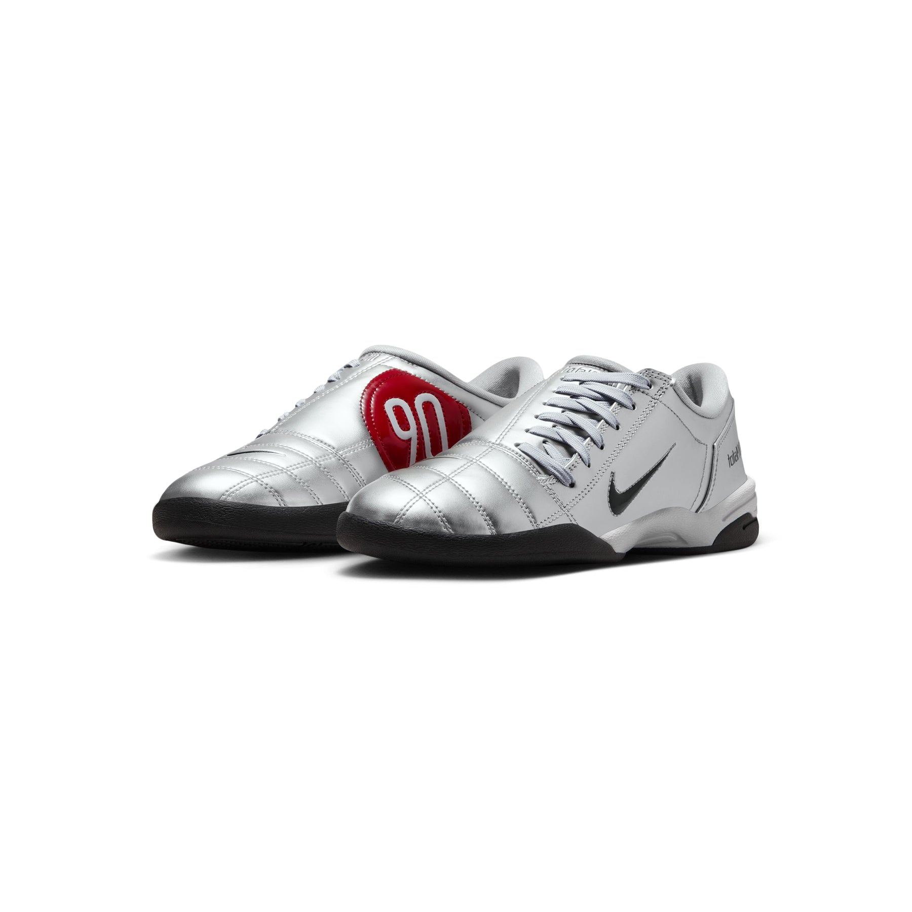 Nike Womens Total 90 (Metallic Silver/Black/University Red)