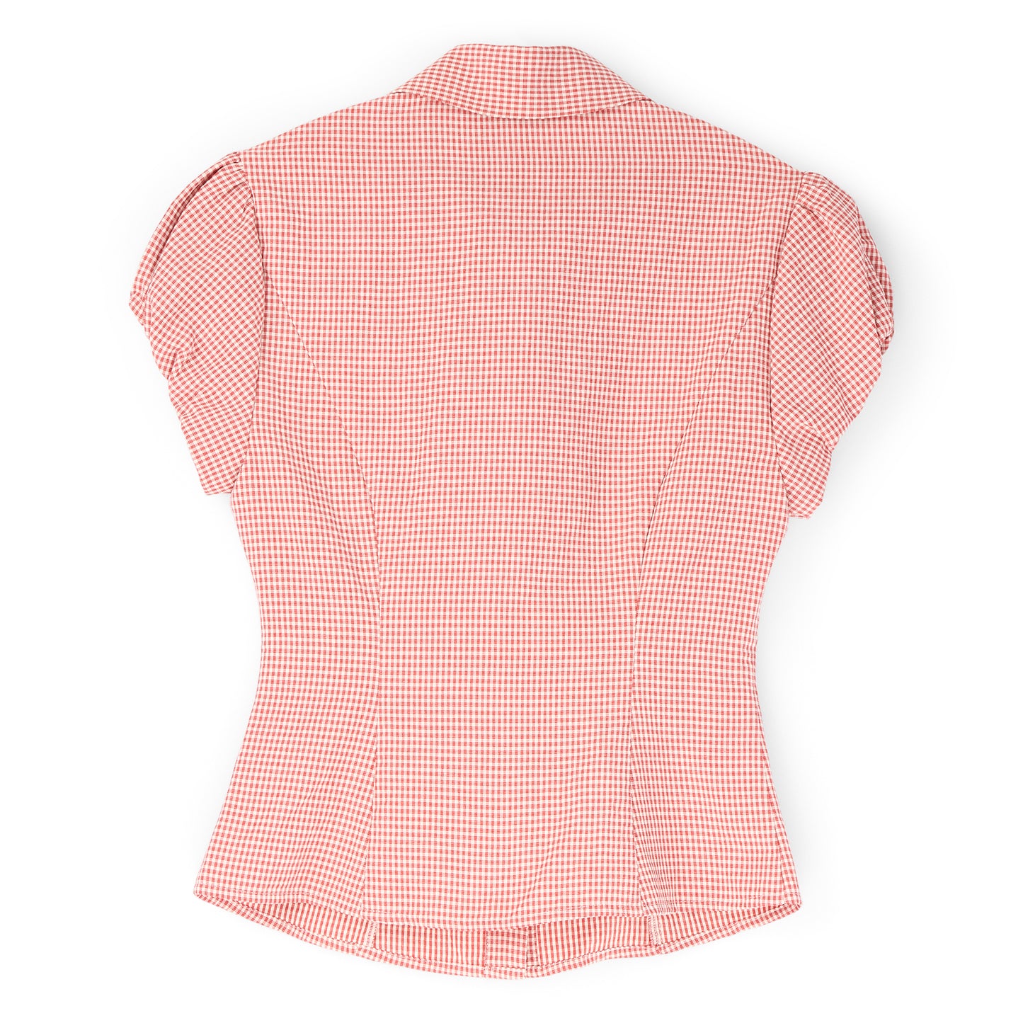 Danielle Guizio Liana Gingham Top (Red love)