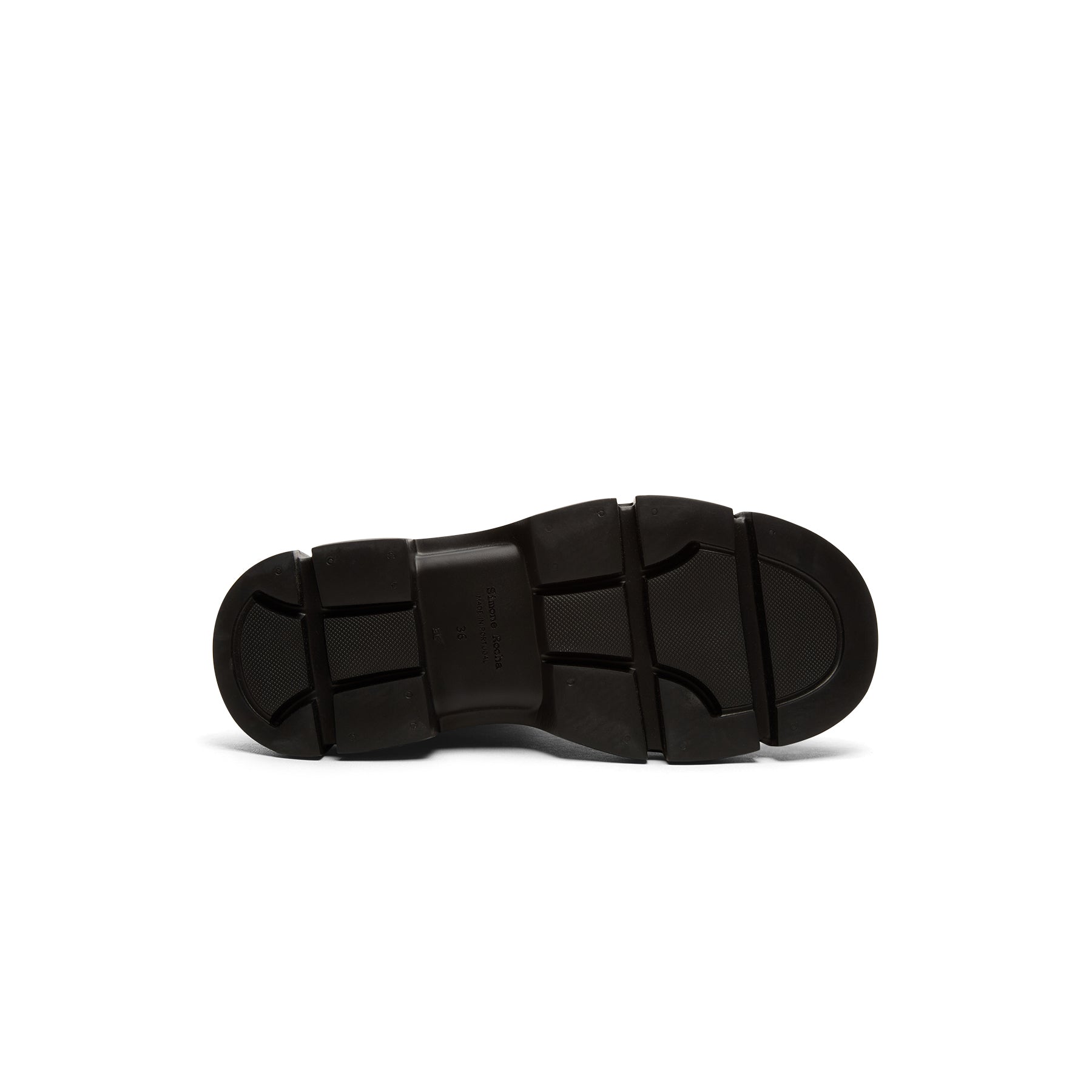 Simone Rocha Platform Buckle Combat Boot (Black)