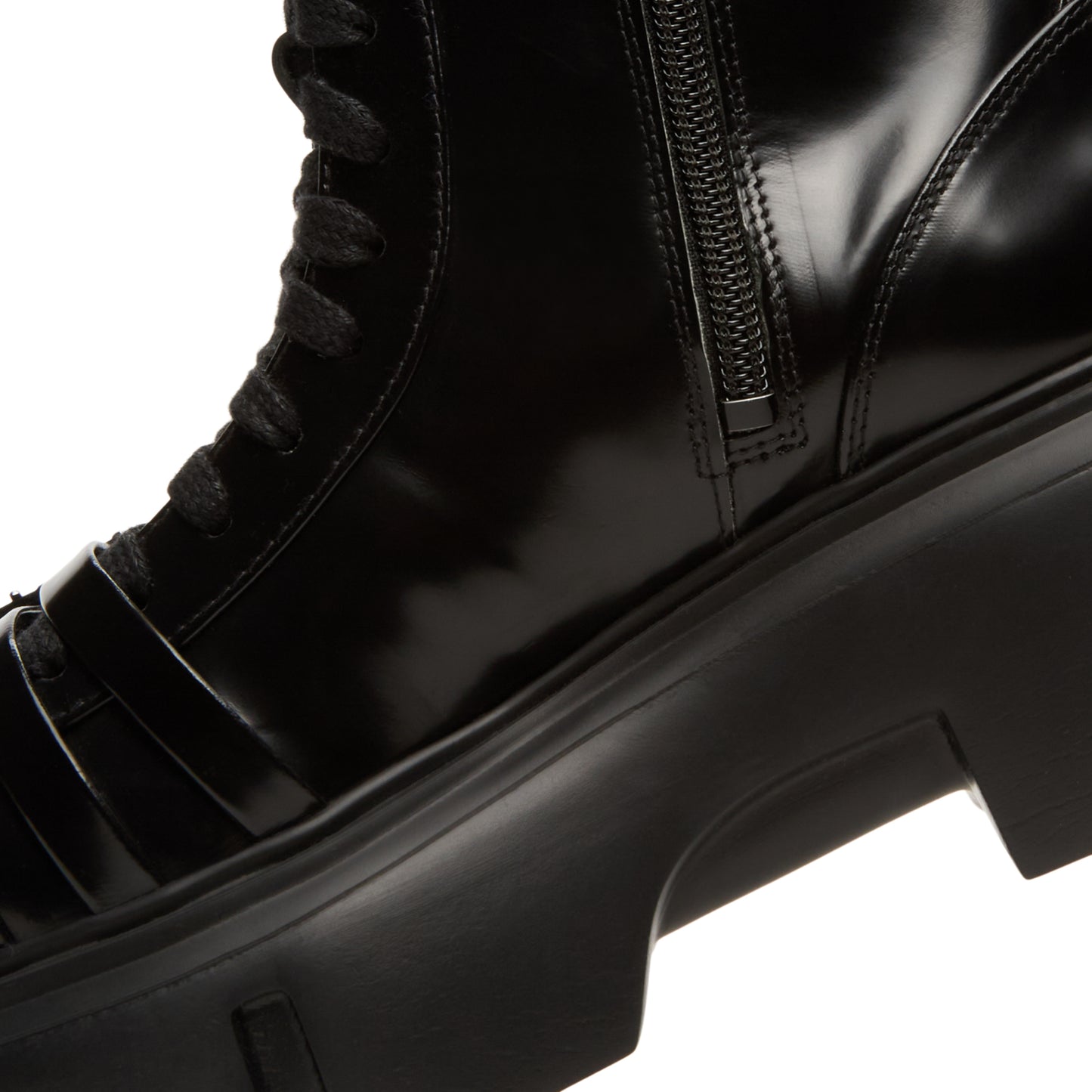 Simone Rocha Platform Buckle Combat Boot (Black)