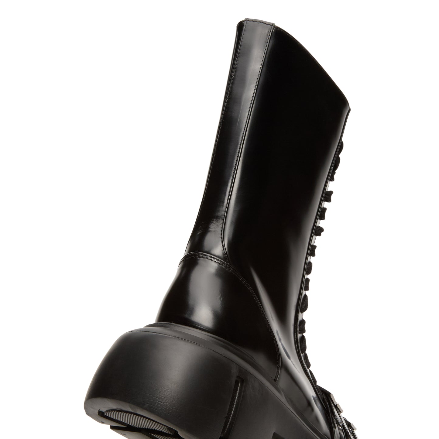Simone Rocha Platform Buckle Combat Boot (Black)