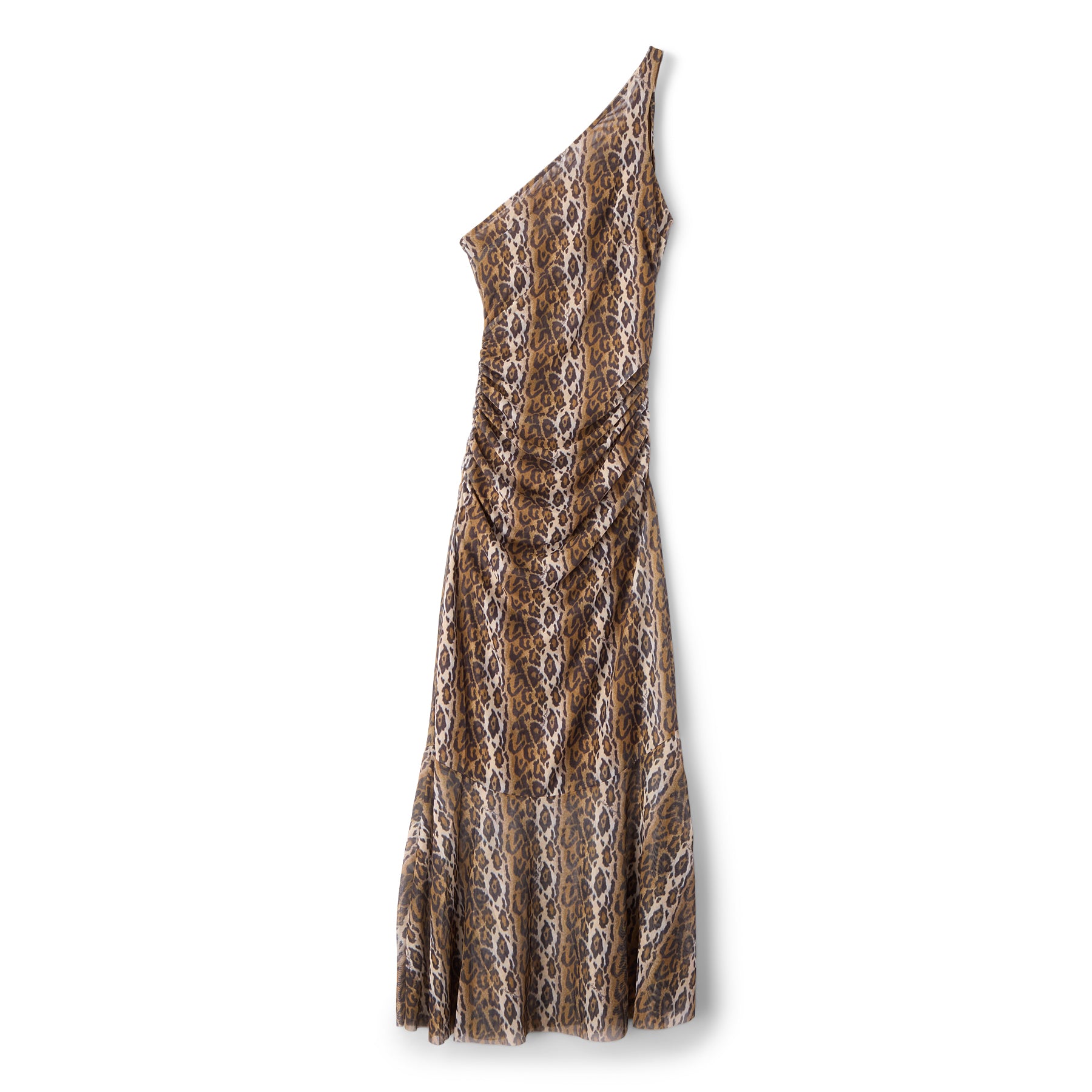 House of Sunny Leopard Asymmetric Dress (Multi)