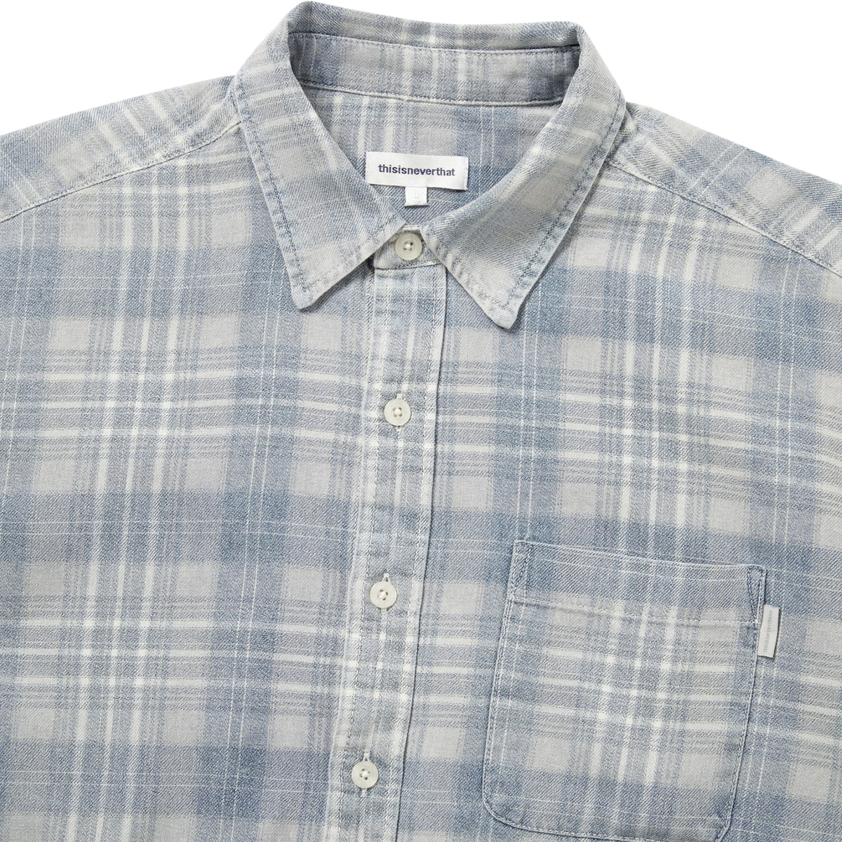 thisisneverthat Washed Check Shirt (Blue)